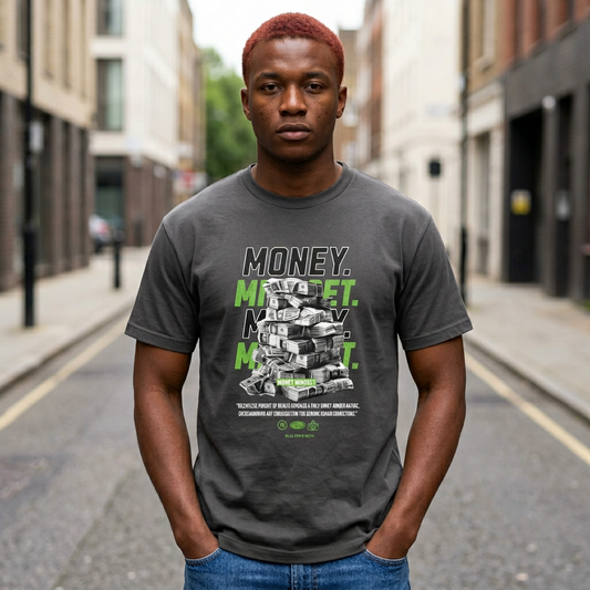 Money Mindset Heavyweight Tee — Motivational Graphic T-Shirt