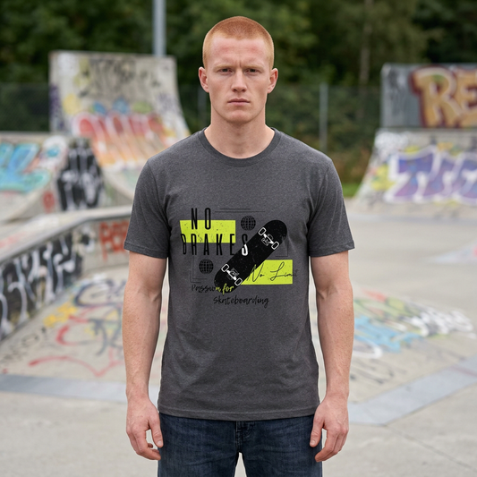 No Brakes Skateboarding T-Shirt