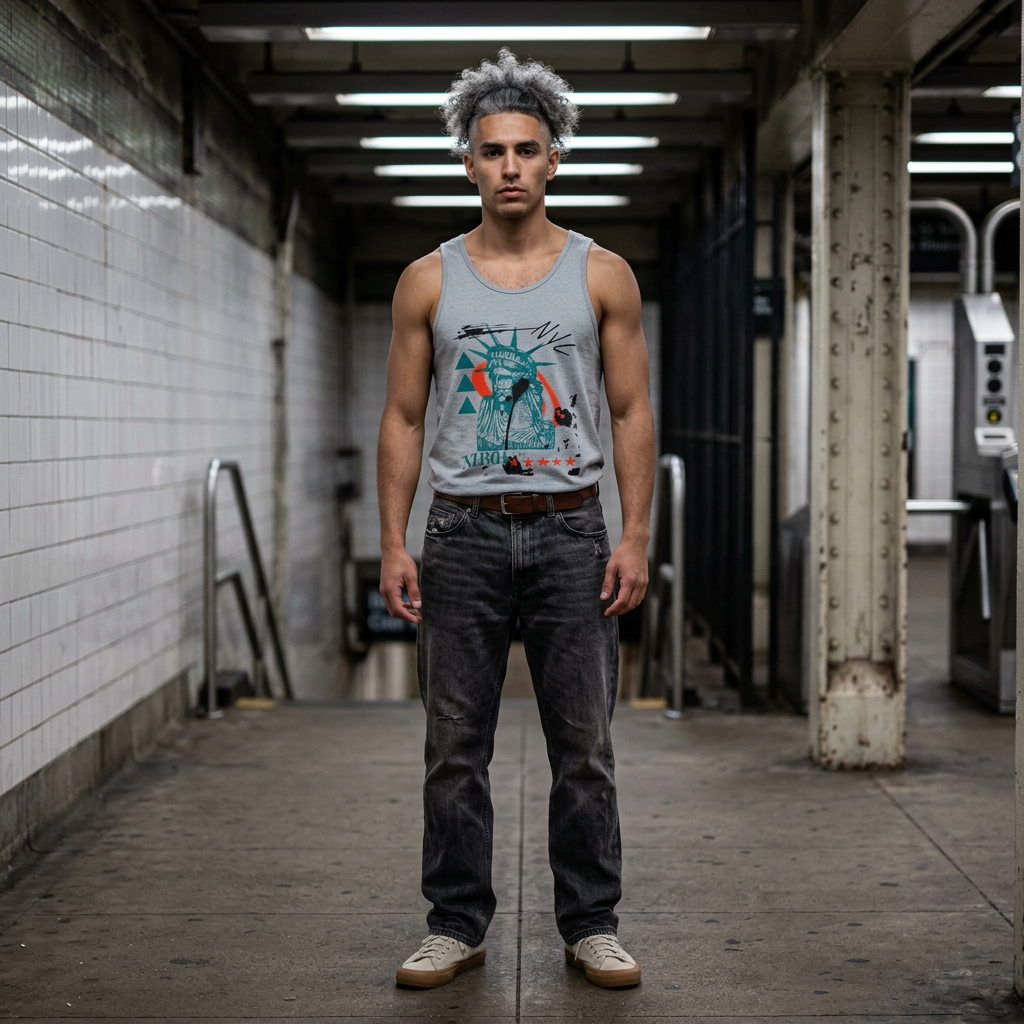 Vintage Statue of Liberty Jersey Tank — AZBOY Graphic