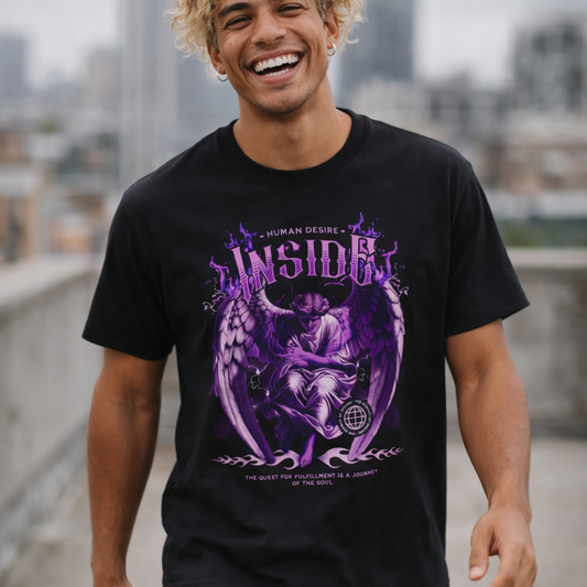 Angel-Inspired Oversized Boxy Tee — Aesthetic Streetwear