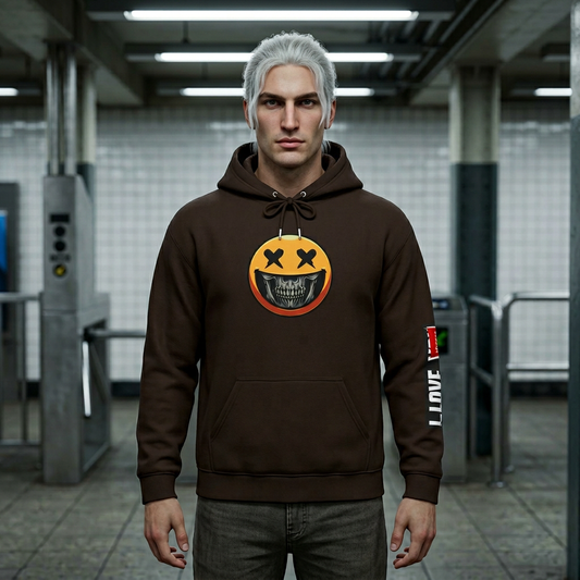 Smile Through the Pain Hoodie — Streetwear Graphic Hoodie