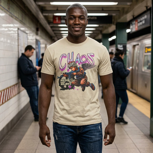 Chaos Graphic Tee — Casual Streetwear Shirt for Men & Women