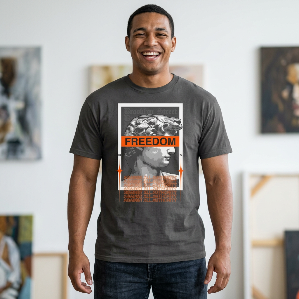 Freedom Graphic Tee — Streetwear Unisex Casual T-Shirt
