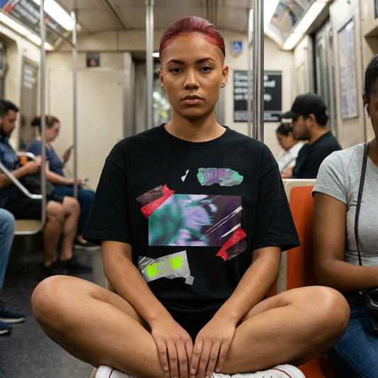 Oversized Tee with AZBOY44 Design