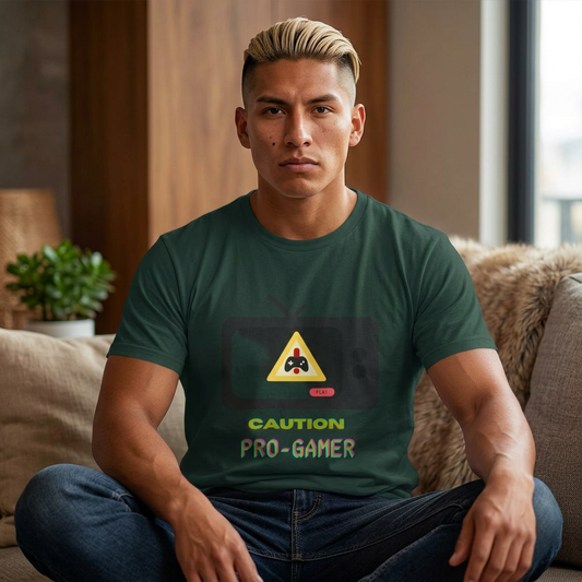 Caution, pro gamer ( Oversized Boxy Tee)