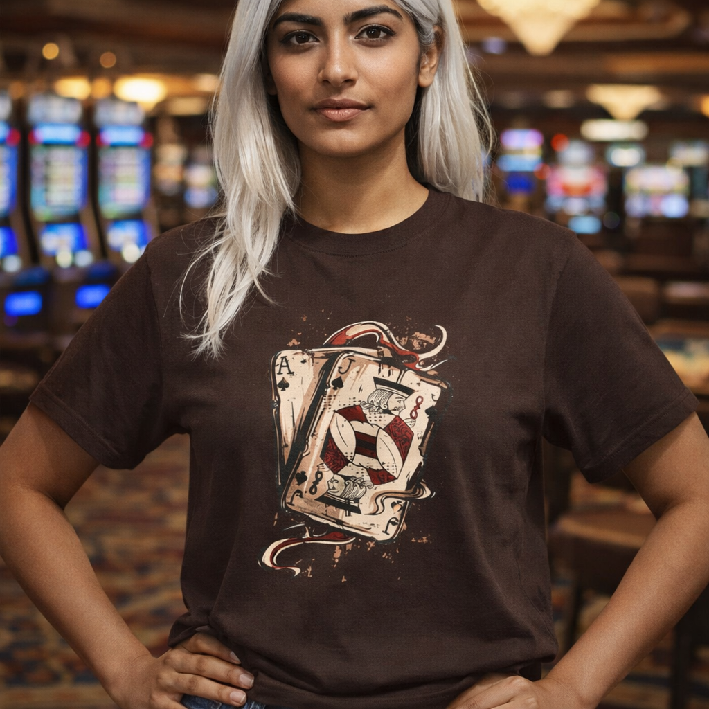 Playing Card Poker Night Tee — Gamers & Card Players Graphic T-Shirt