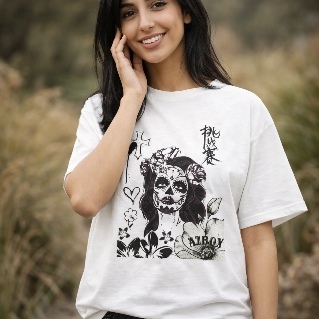 Day of the Dead Skull T-Shirt — Classic AZBOY Tee