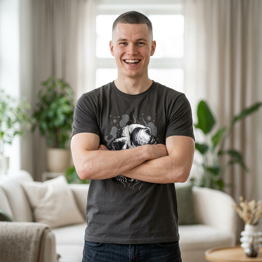 Skull Graphic Tee — Edgy Men's Gamer & Halloween Shirt