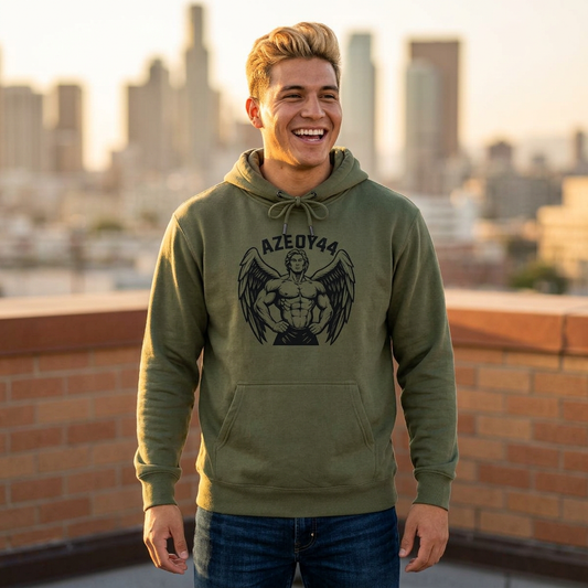 Winged Strength Fleece Hoodie — Cozy Graphic Hoodie for Him & Her