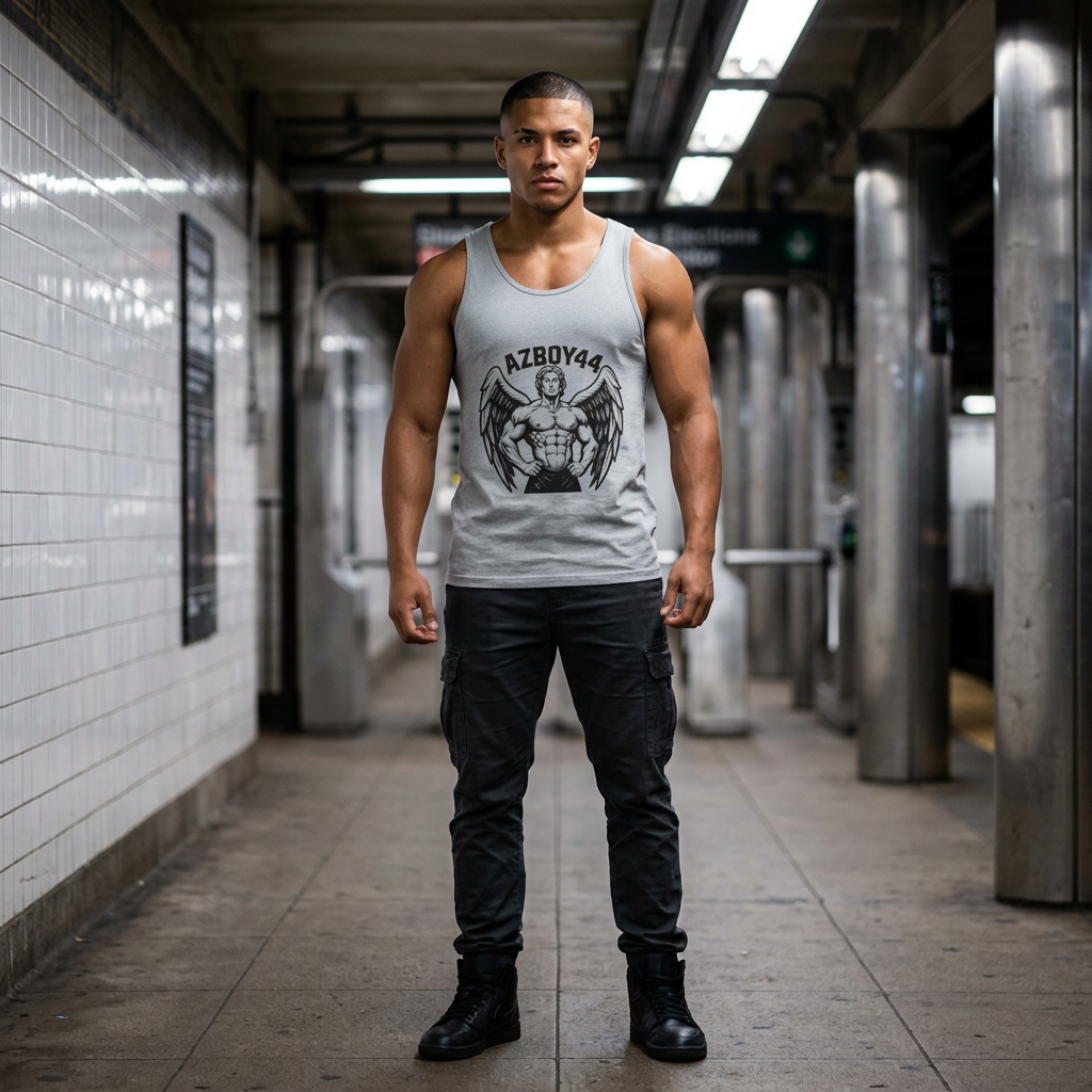 Muscle Winged Tank — Winged Muscle Graphic Tank Top
