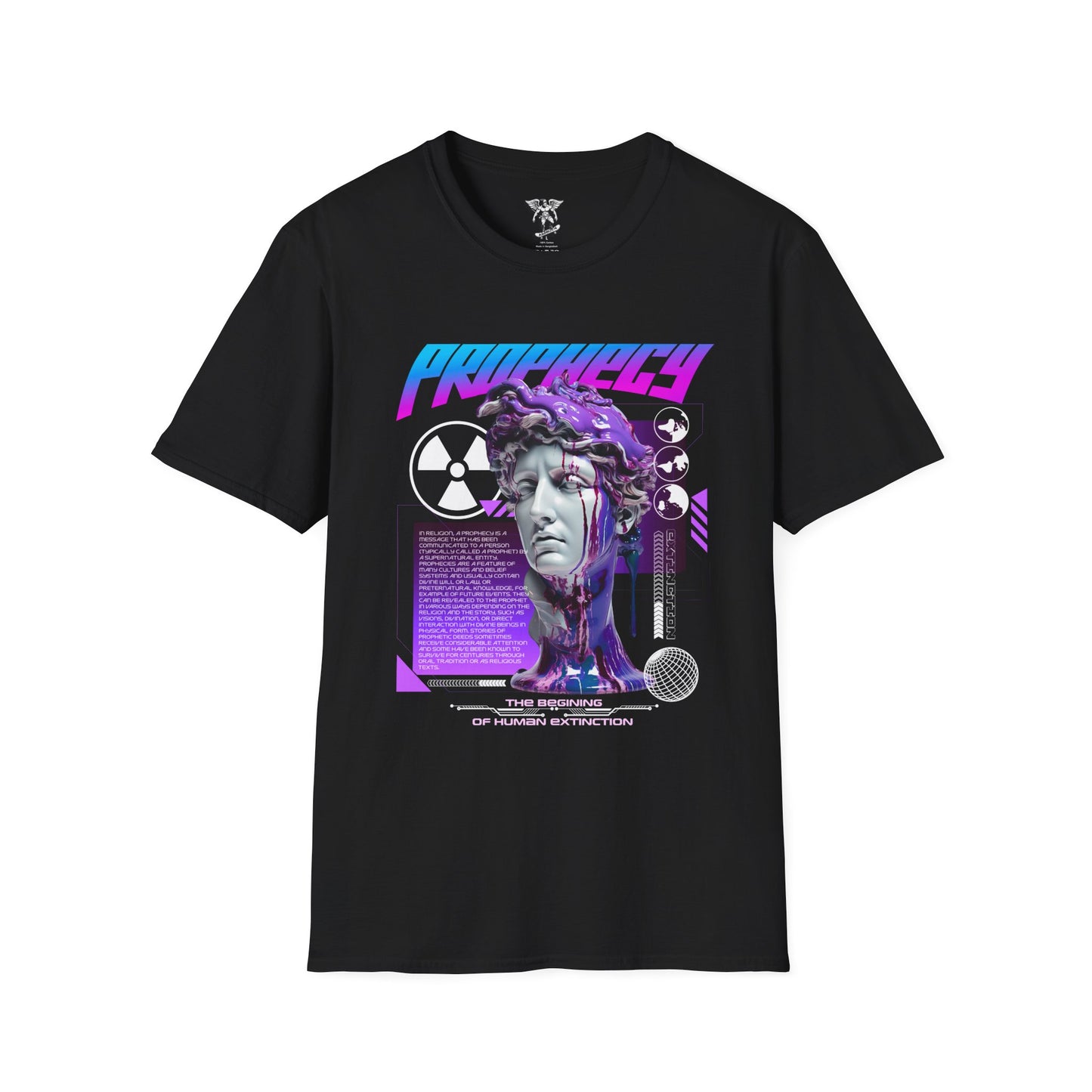 Retro "Prophecy" Graphic Tee — Vintage-Inspired T-Shirt