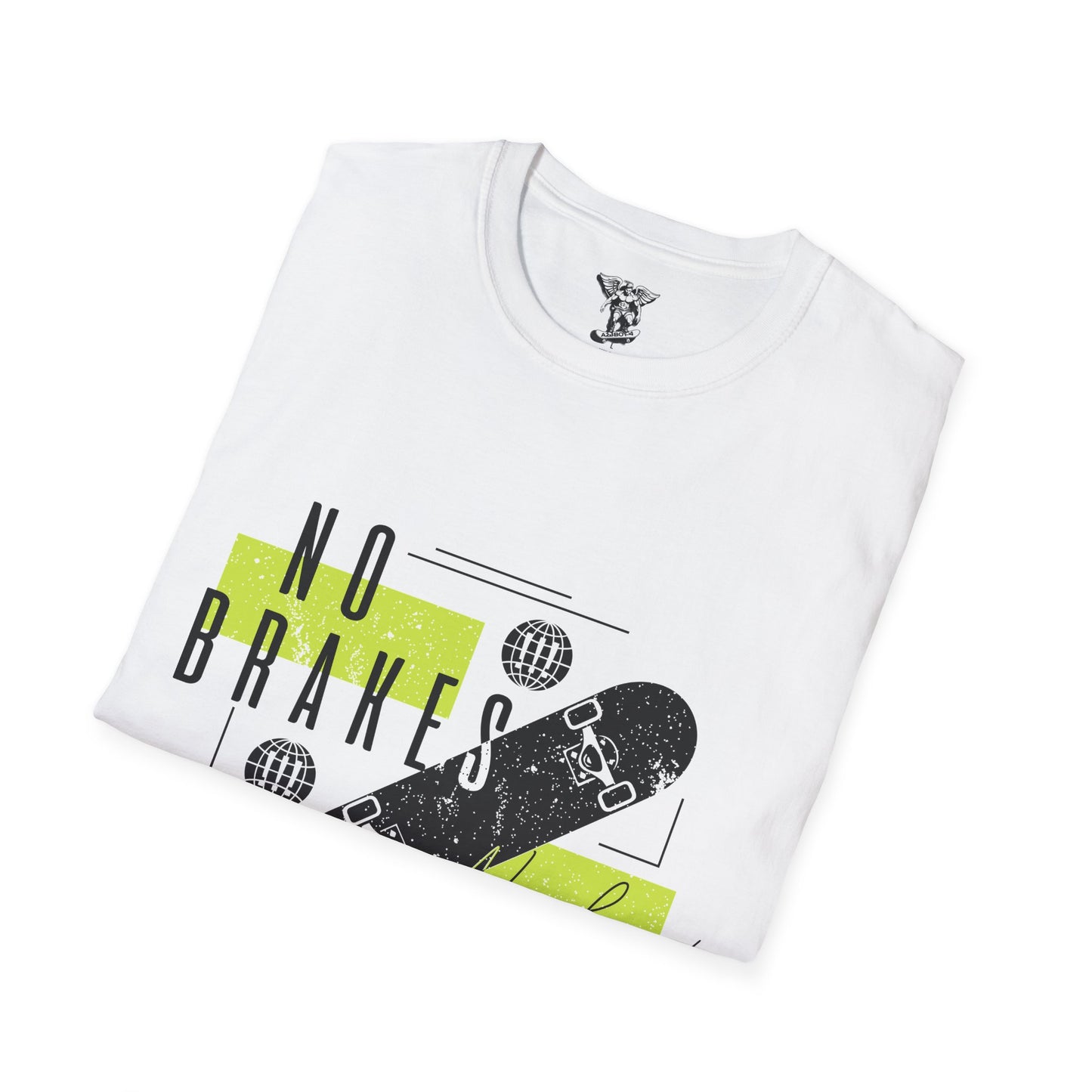 No Brakes Skateboarding T-Shirt