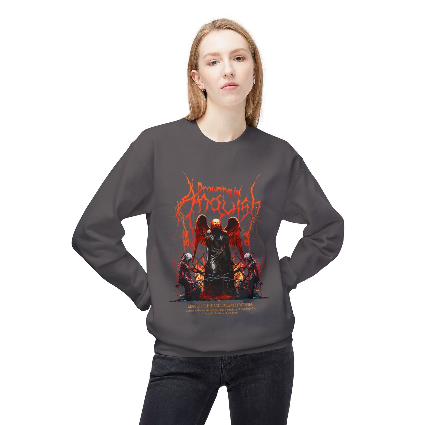 Drowning in Anguish Crewneck