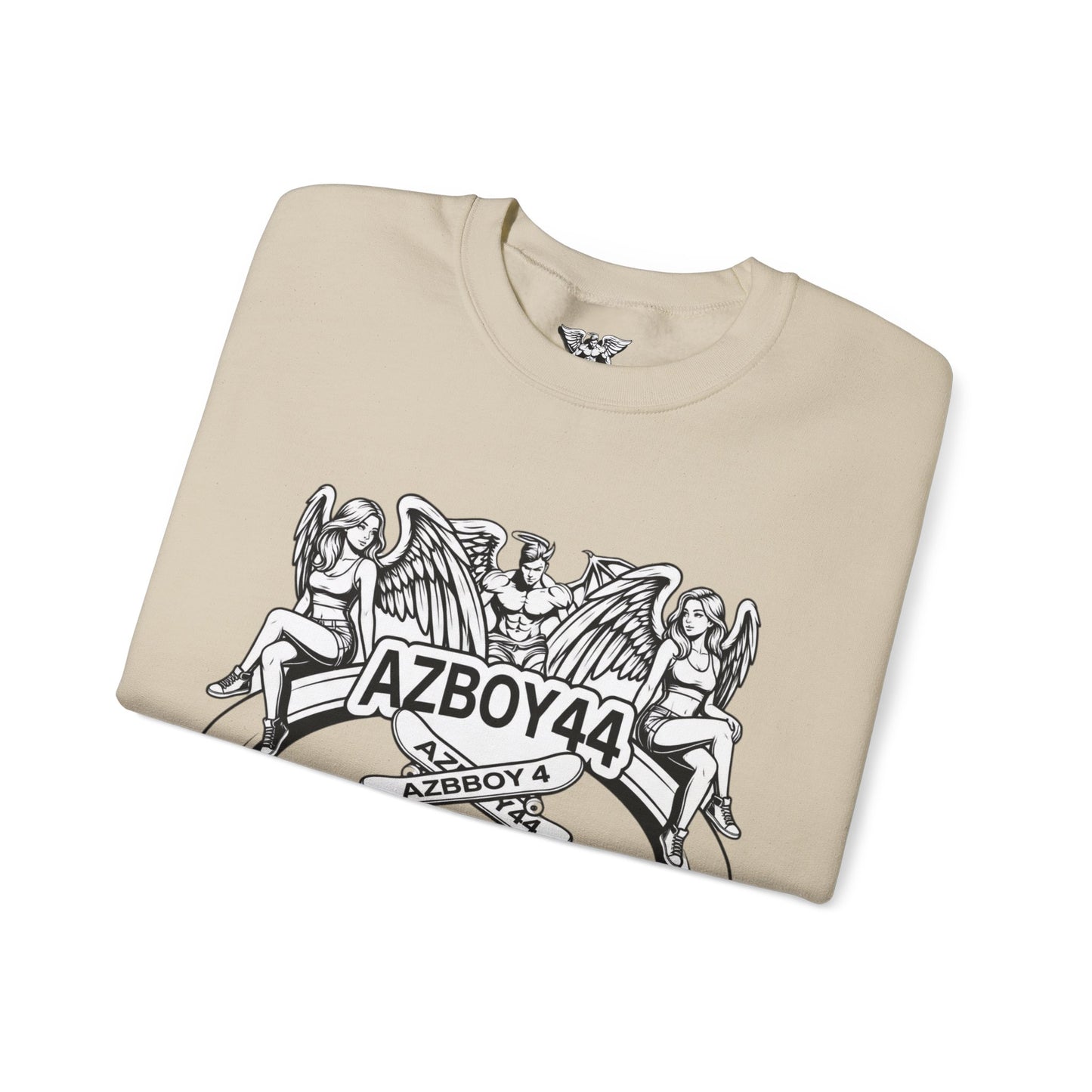 Crewneck Sweatshirt — AZBOY44 California Angel Graphic