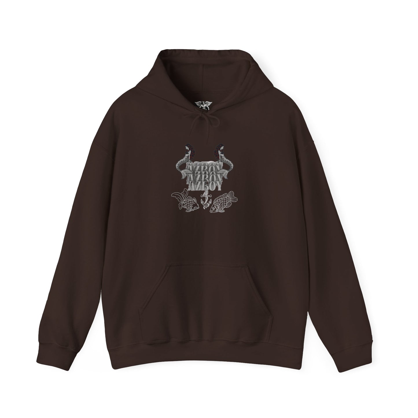 Graphic Hoodie — Gothic Crest Design with ‘Stay Wild’ Text