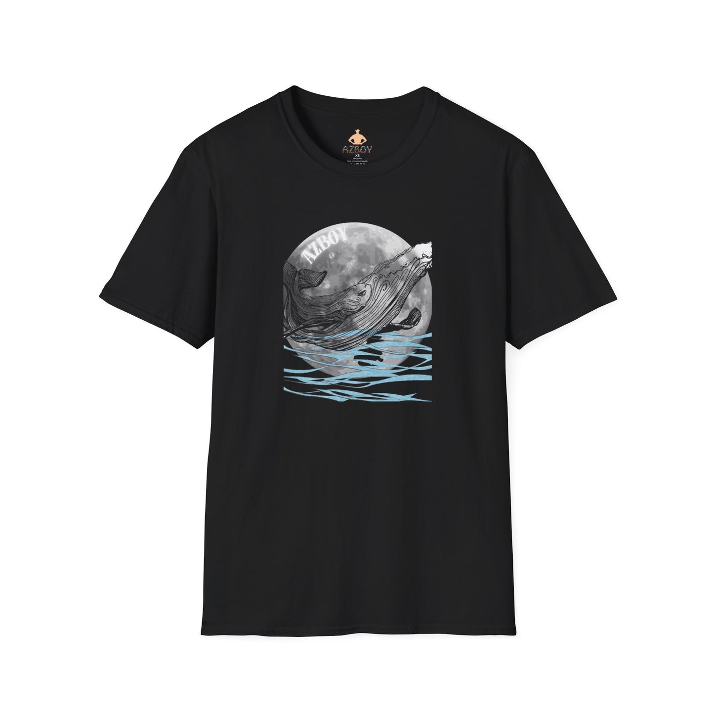 AZBOY whales moon ( Softstyle T-Shirt)