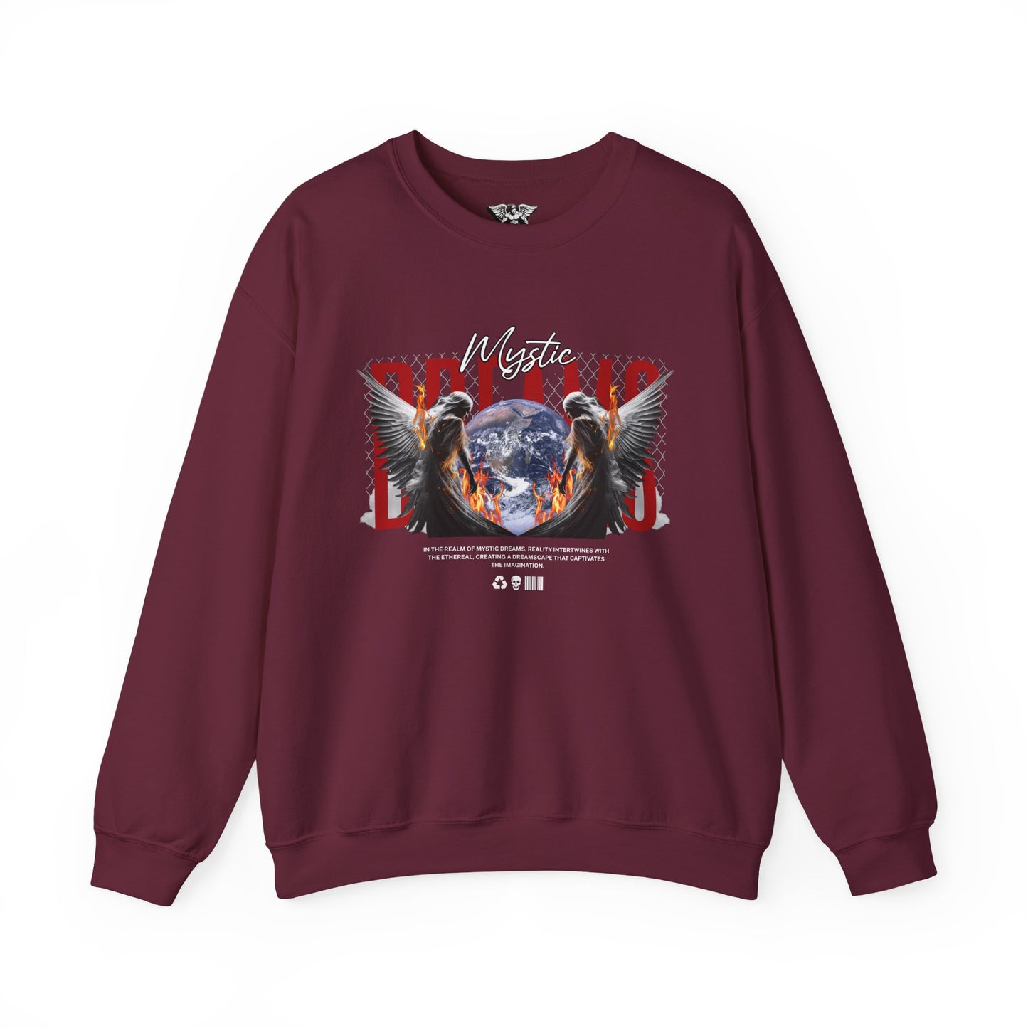 Mystic Eagles Crewneck Sweatshirt — Cozy Spiritual Nature Pullover