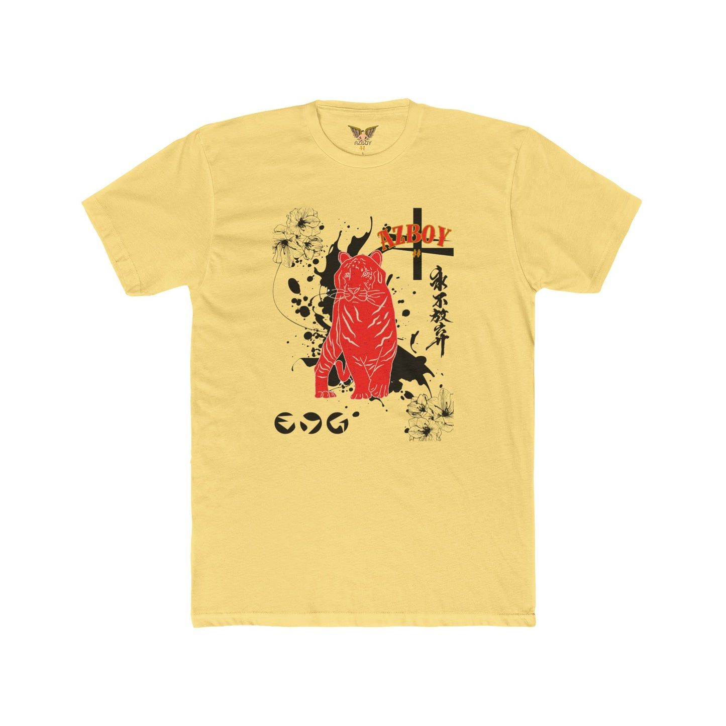 Graphic Tee - Japanese-Inspired Artistic AZBOY Cotton Crew Shirt