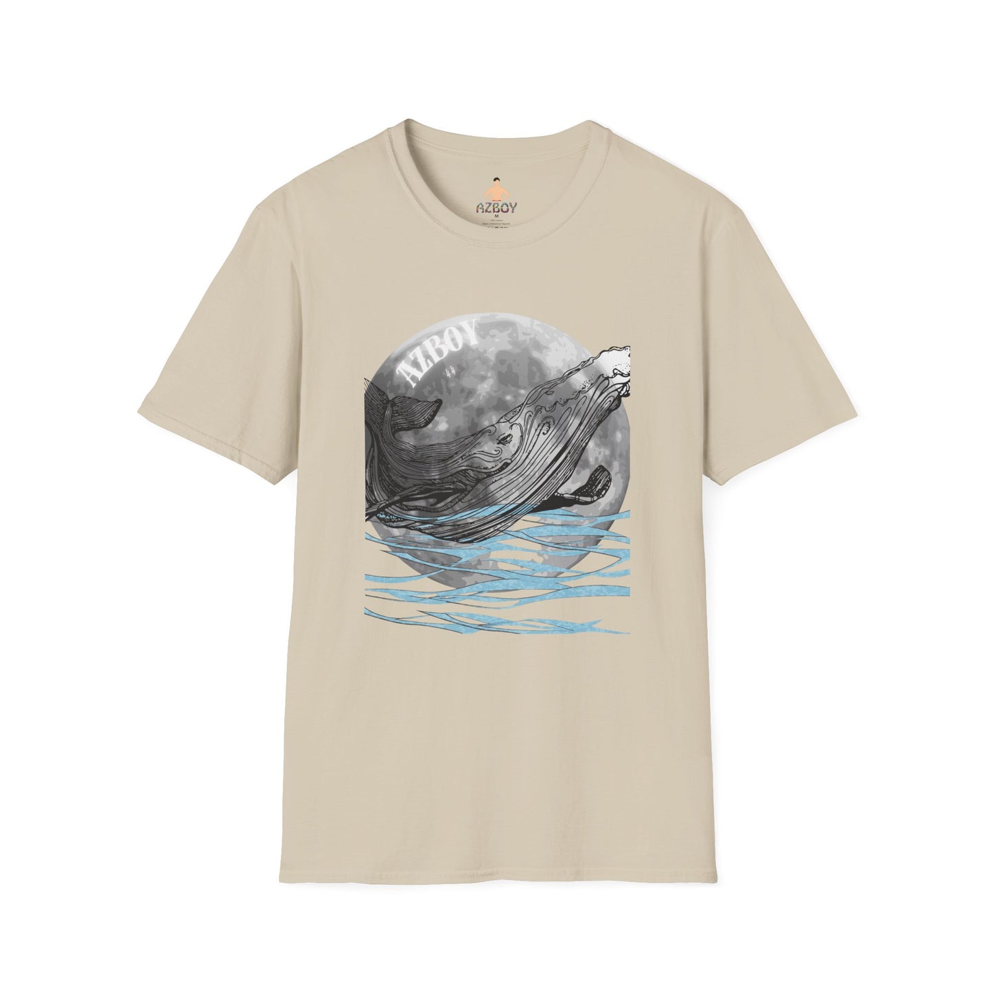 AZBOY whales moon ( Softstyle T-Shirt)