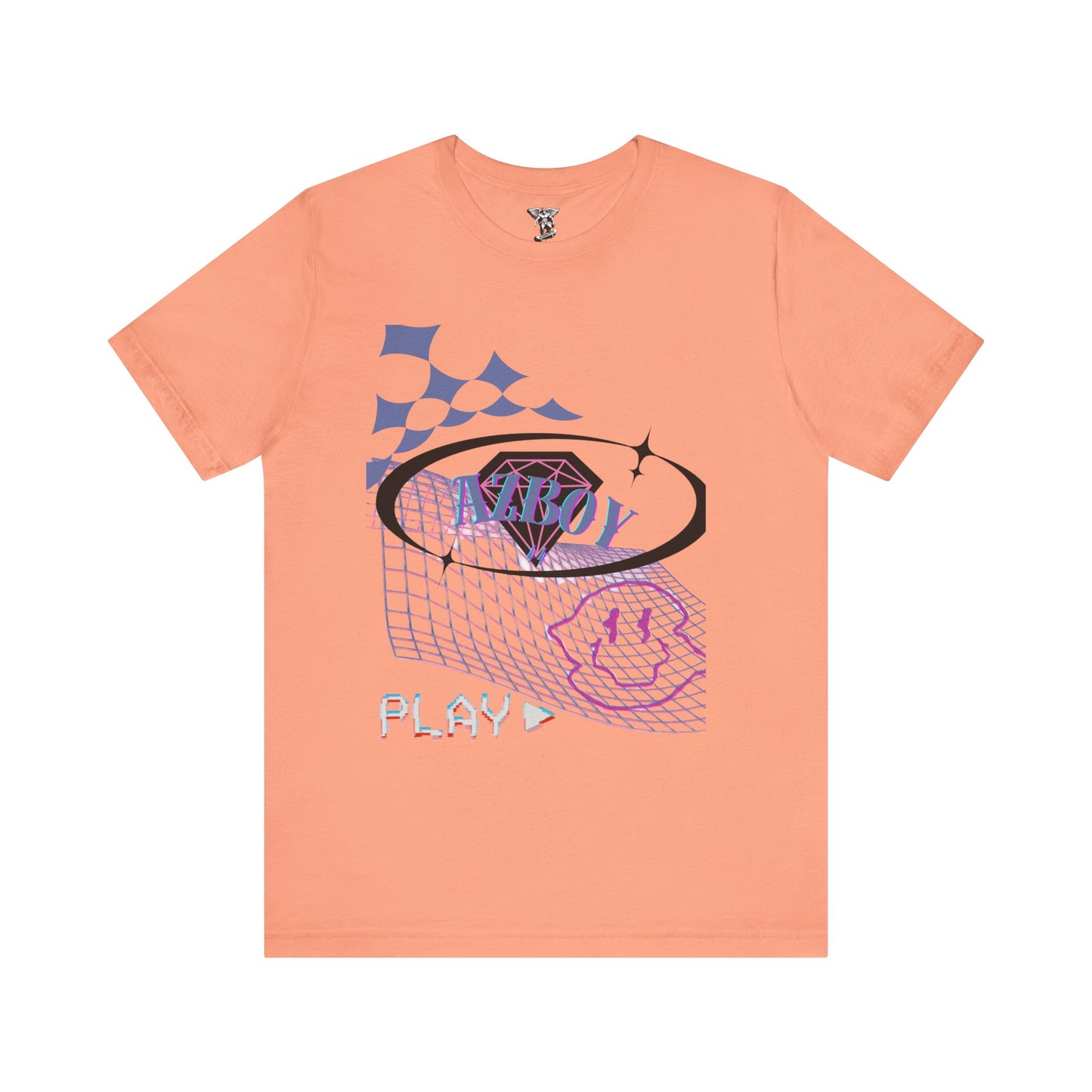 Retro 'AZBOY' Graphic Tee — Vintage-Inspired Jersey T-Shirt