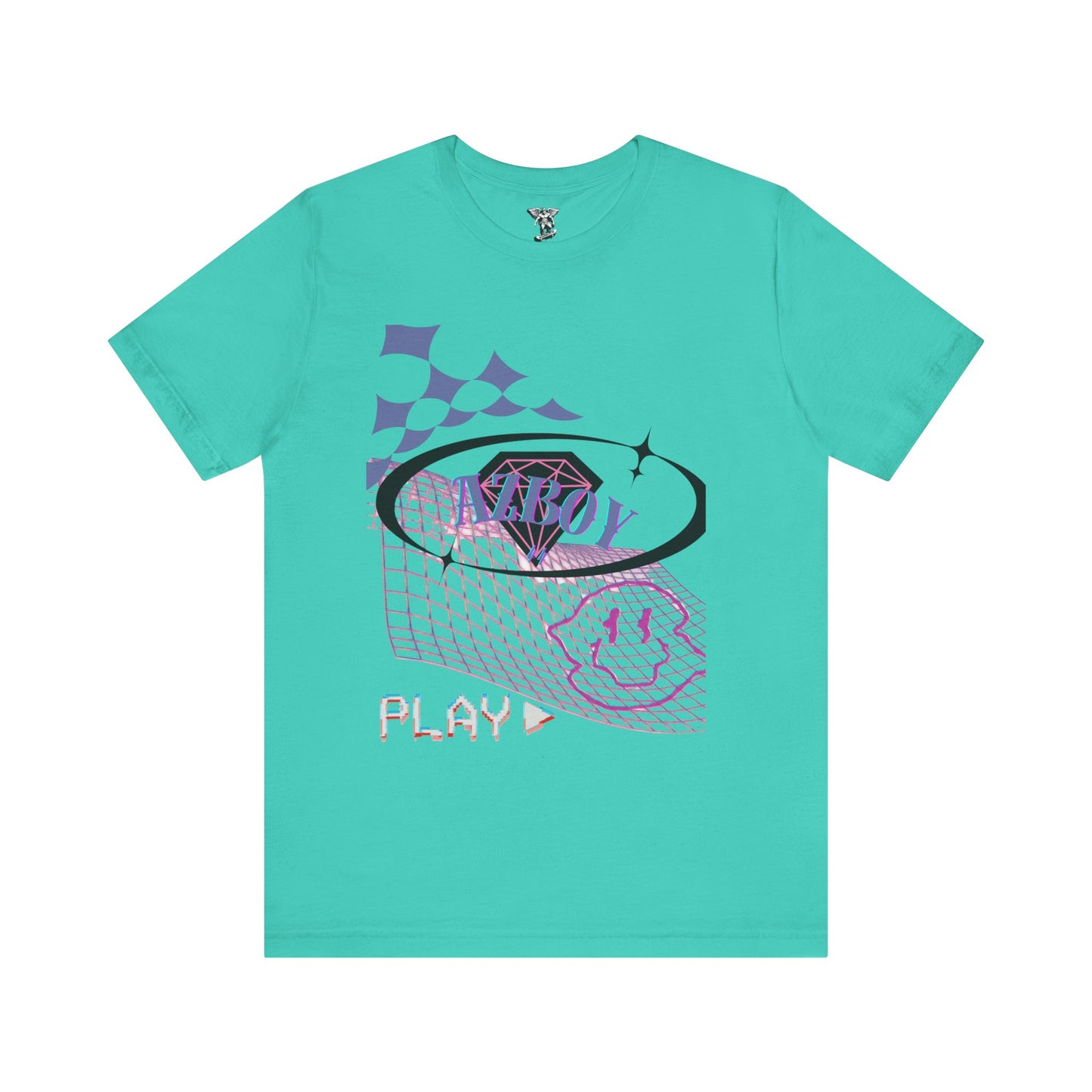 Retro 'AZBOY' Graphic Tee — Vintage-Inspired Jersey T-Shirt
