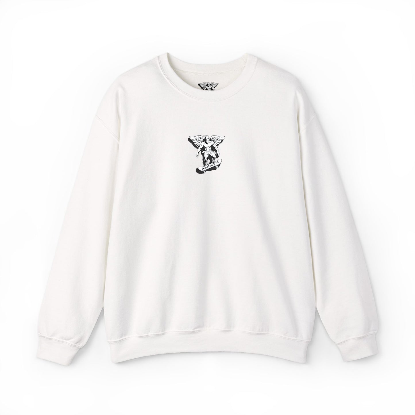 Floral Letter V Crewneck Sweatshirt – Minimal White Monogram Pullover