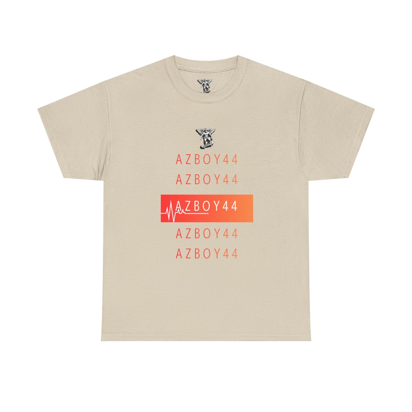 AZBOY44 Graphic Tee — Red Logo T-Shirt