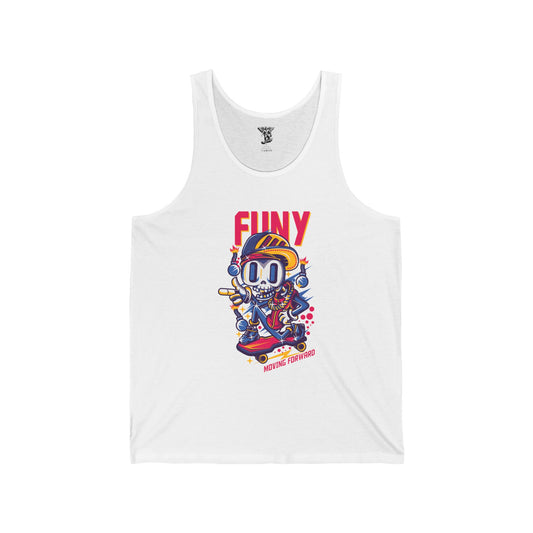 Skater Tank Top - Funny Graphic Unisex Jersey Tank for Skateboarders