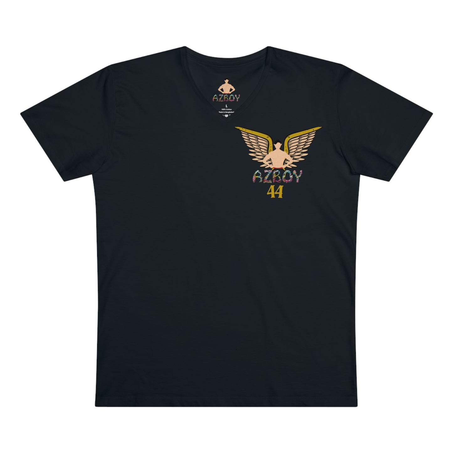 V-neck T-shirt AZBOY44 Angel Wings Men's Presenter