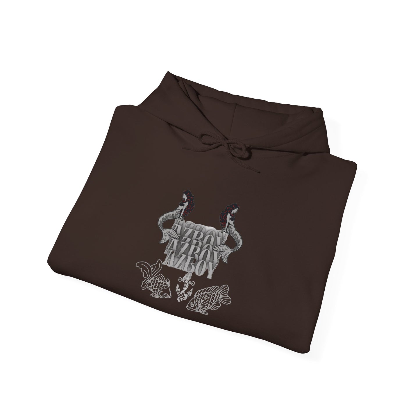 Graphic Hoodie — Gothic Crest Design with ‘Stay Wild’ Text