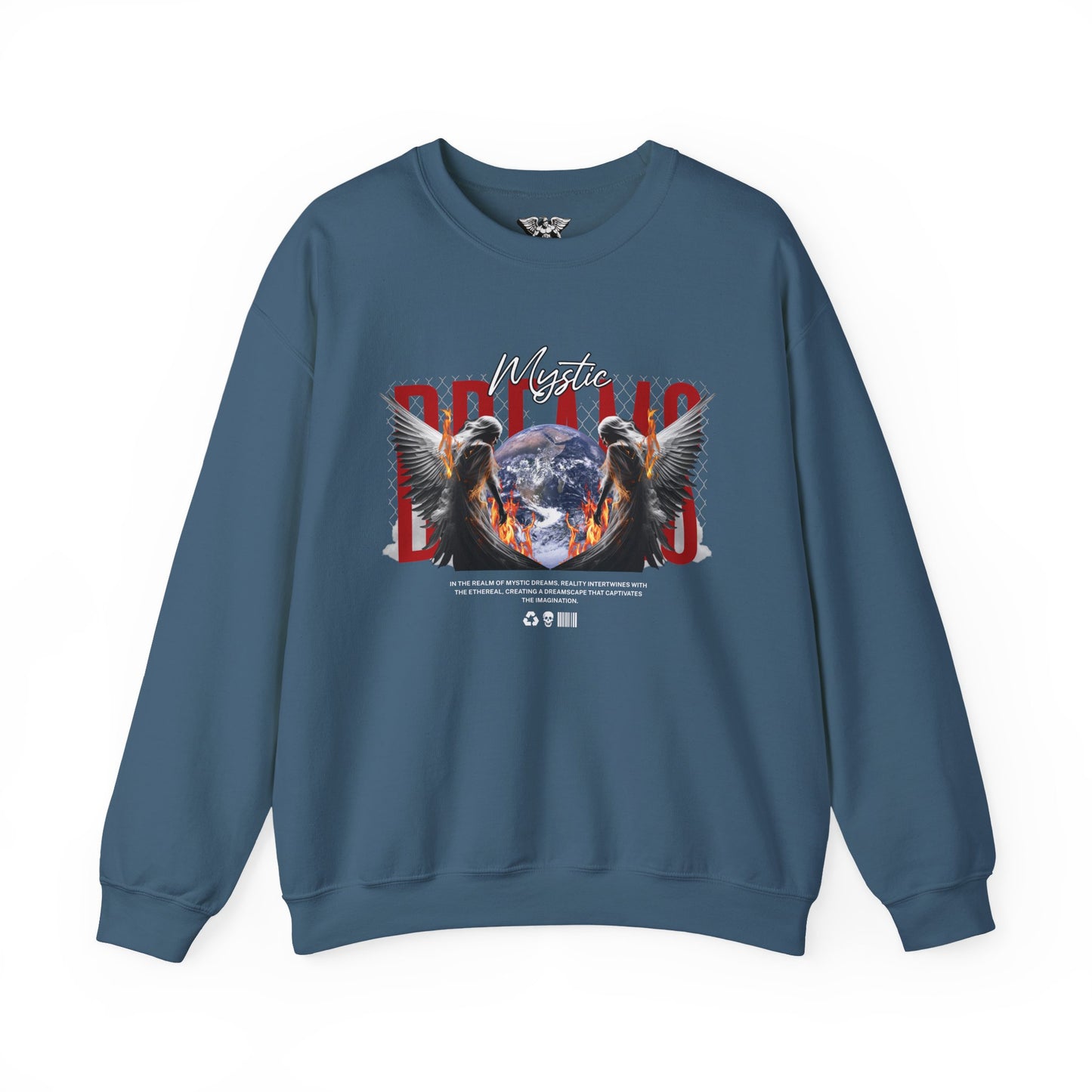 Mystic Eagles Crewneck Sweatshirt — Cozy Spiritual Nature Pullover