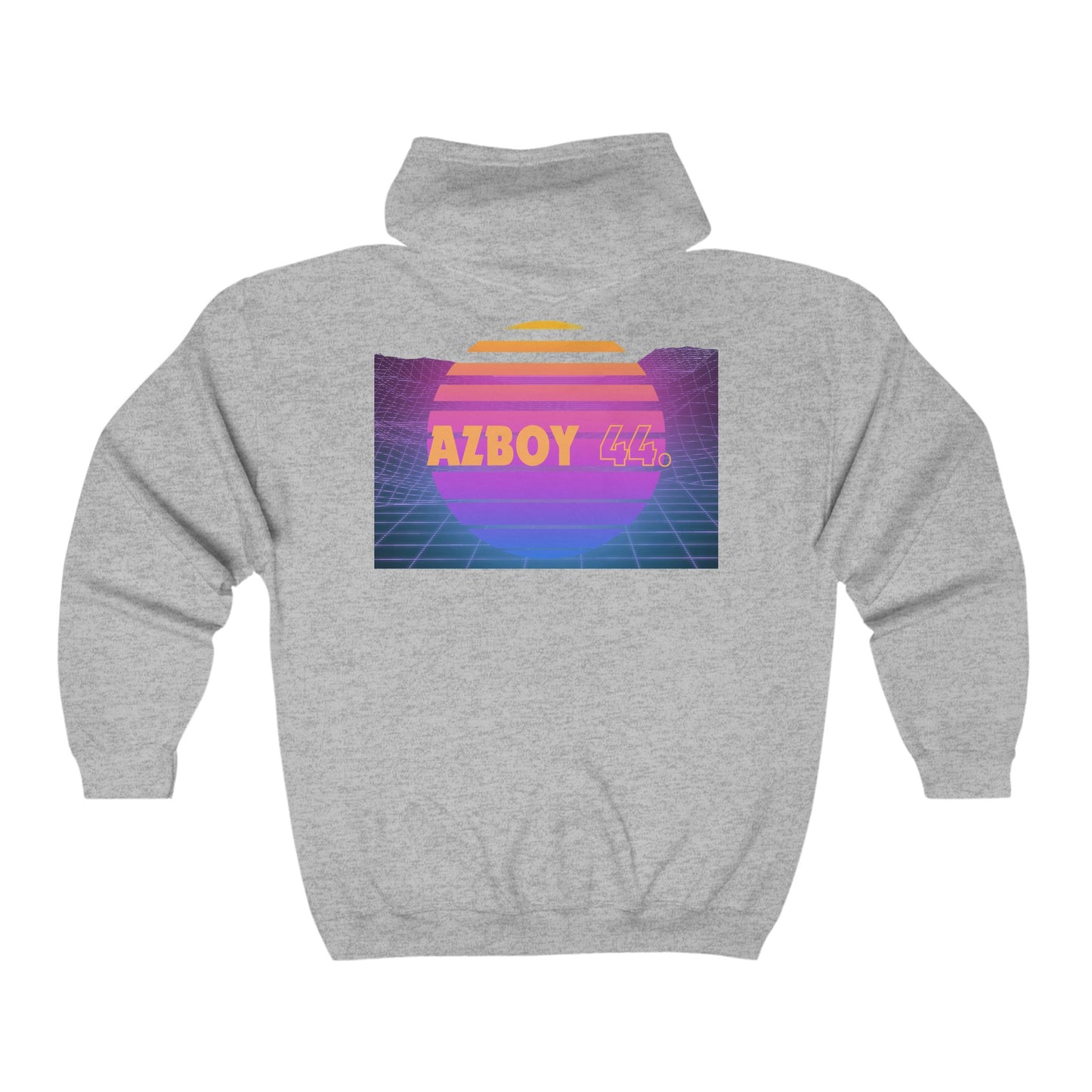 AZBOY44 Digital world ( Heavy Blend™ Full Zip Hooded Sweatshirt)