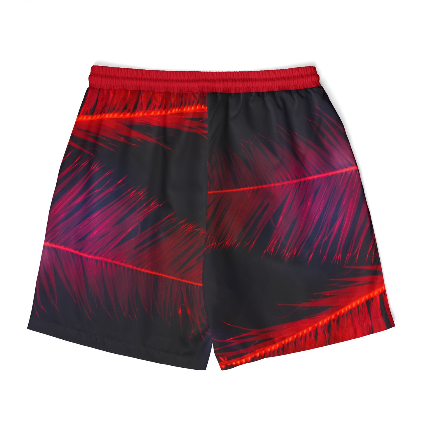 Vibrant Palm Print Unisex Swim Shorts, Perfect for Summer Beach Days, Pool Parties, Cute Vacation Outfit, Swimwear Gift for Him and Her