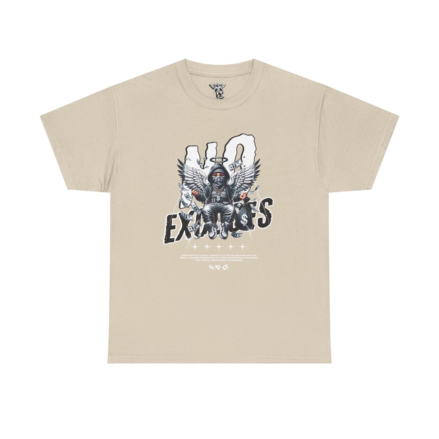 Angelic Skull 'No Excuses' Graphic Tee