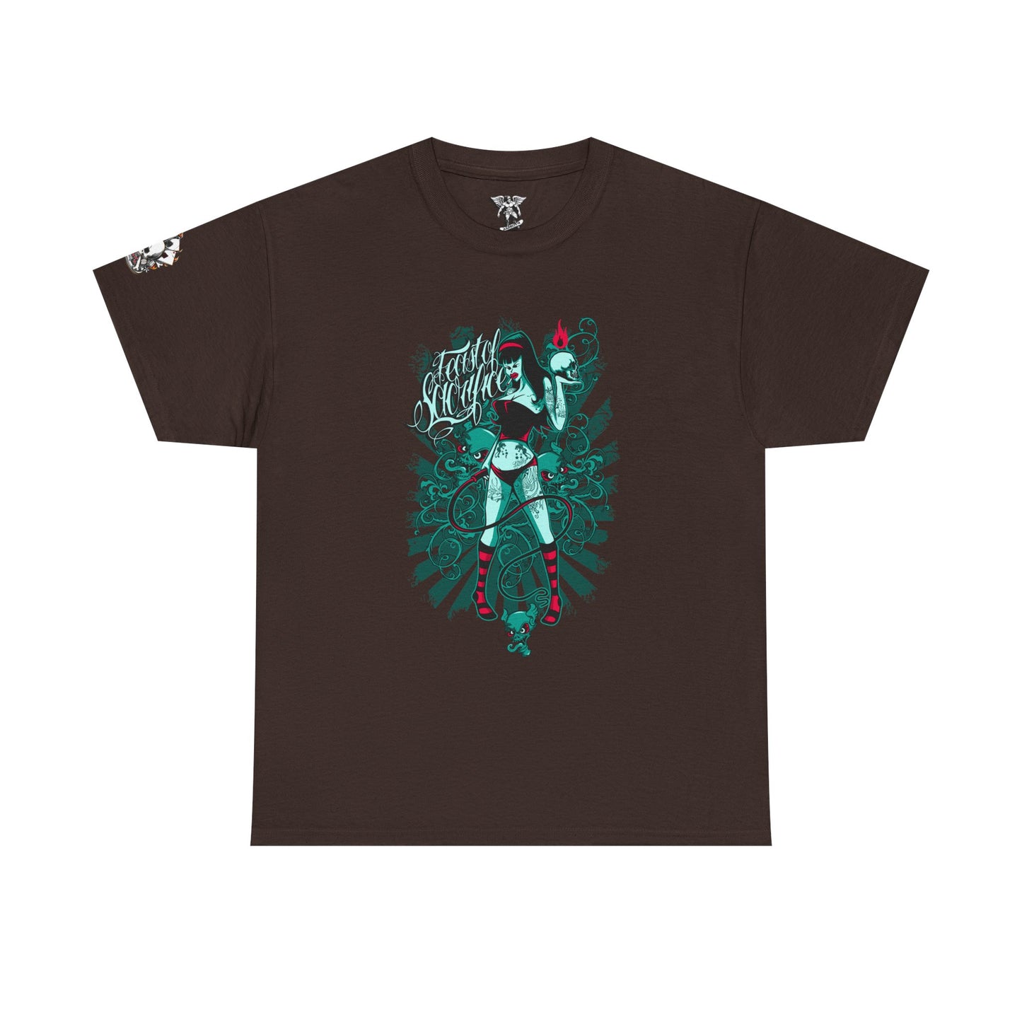 Gothic Graphic Tee, Comfortable Streetwear, Edgy Casual Wear, Perfect for Concerts, Unisex Fashion