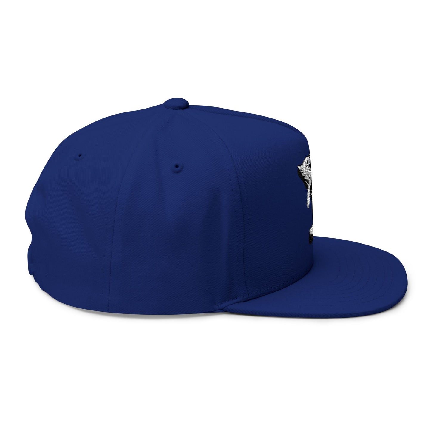 Skateboarding Flat Bill Cap (Embroidery) - AZBOY Angel Design, Snapback Hat for Skaters