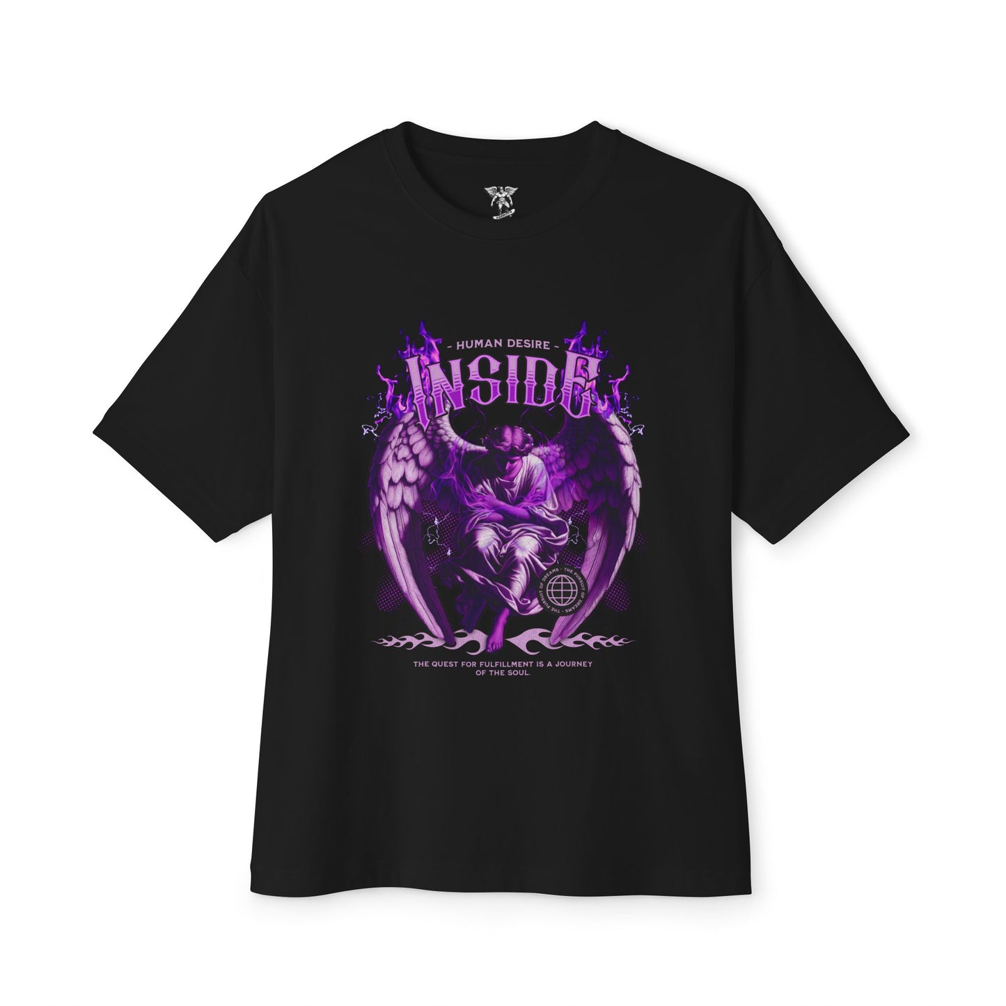 Angel-Inspired Oversized Boxy Tee — Aesthetic Streetwear