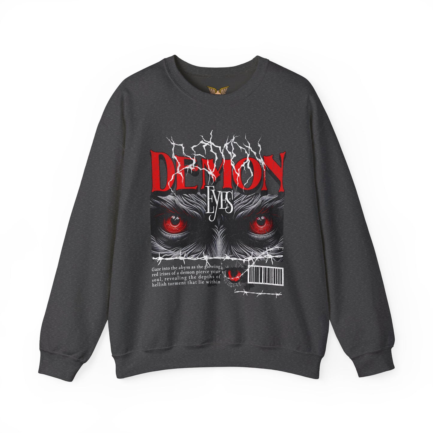 Demon Eyes Crewneck Sweatshirt - Cozy Halloween Apparel