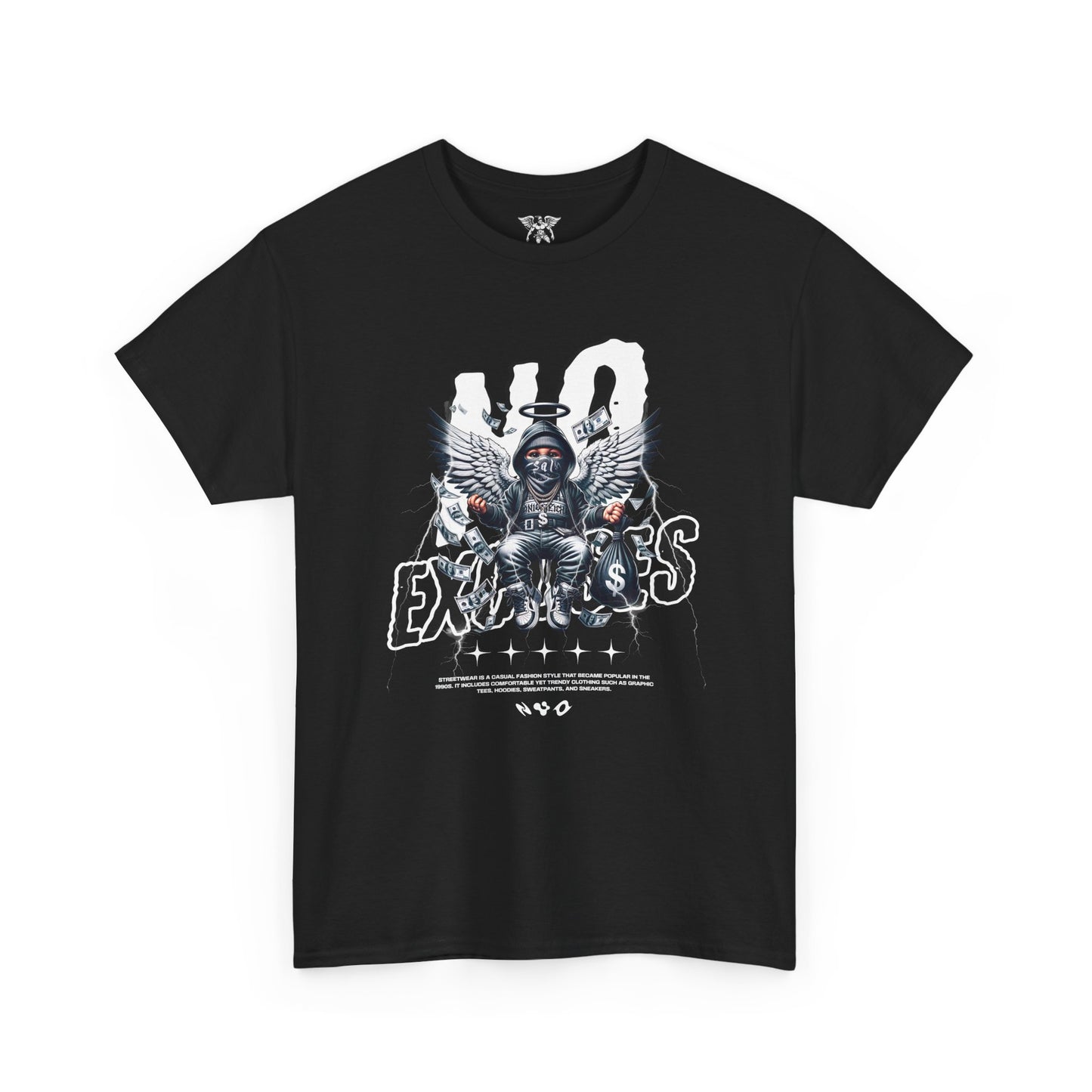 Angelic Skull 'No Excuses' Graphic Tee