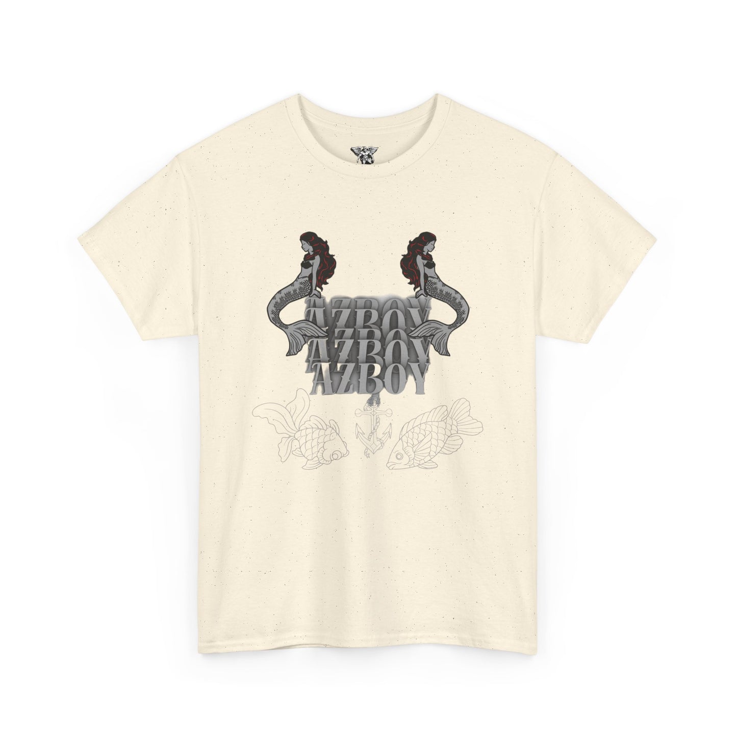 Mermaid Graphic  Heavy Cotton Tee - Retro Azov Design