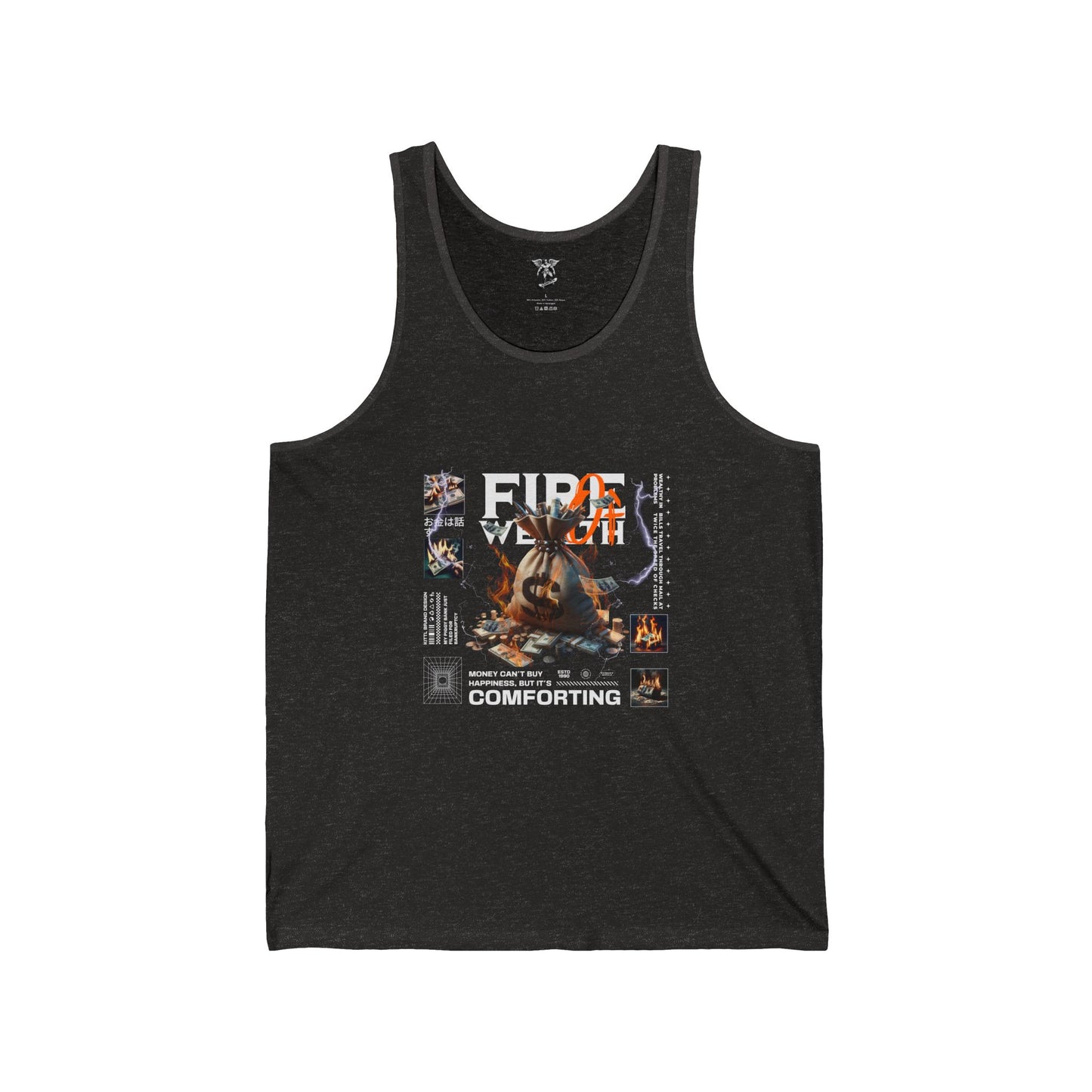 Fire Watch Money AZBOY Unisex Jersey Tank | Graphic Tank Top, Comfortable Summer Tee, Gift for Him