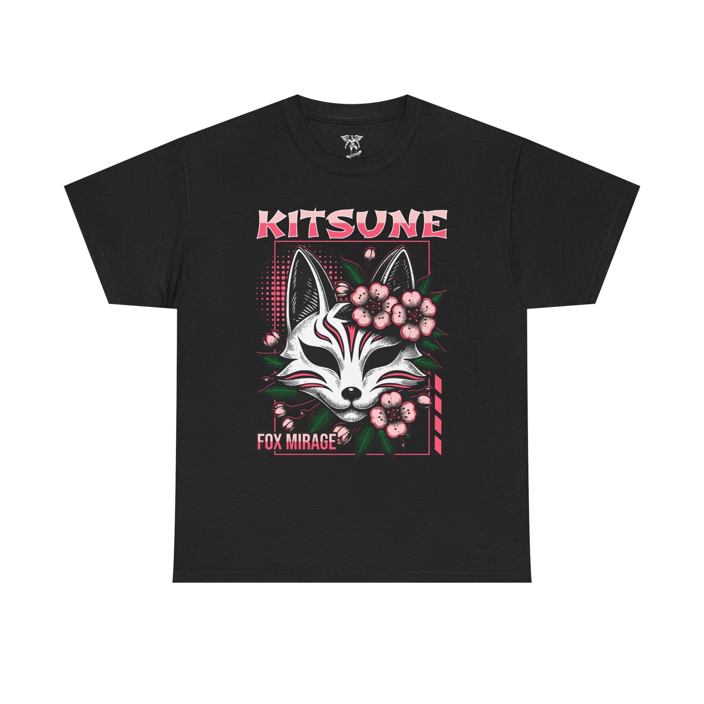 Kitsune Fox Mirage T-Shirt — Japanese Fox Mask Graphic Tee