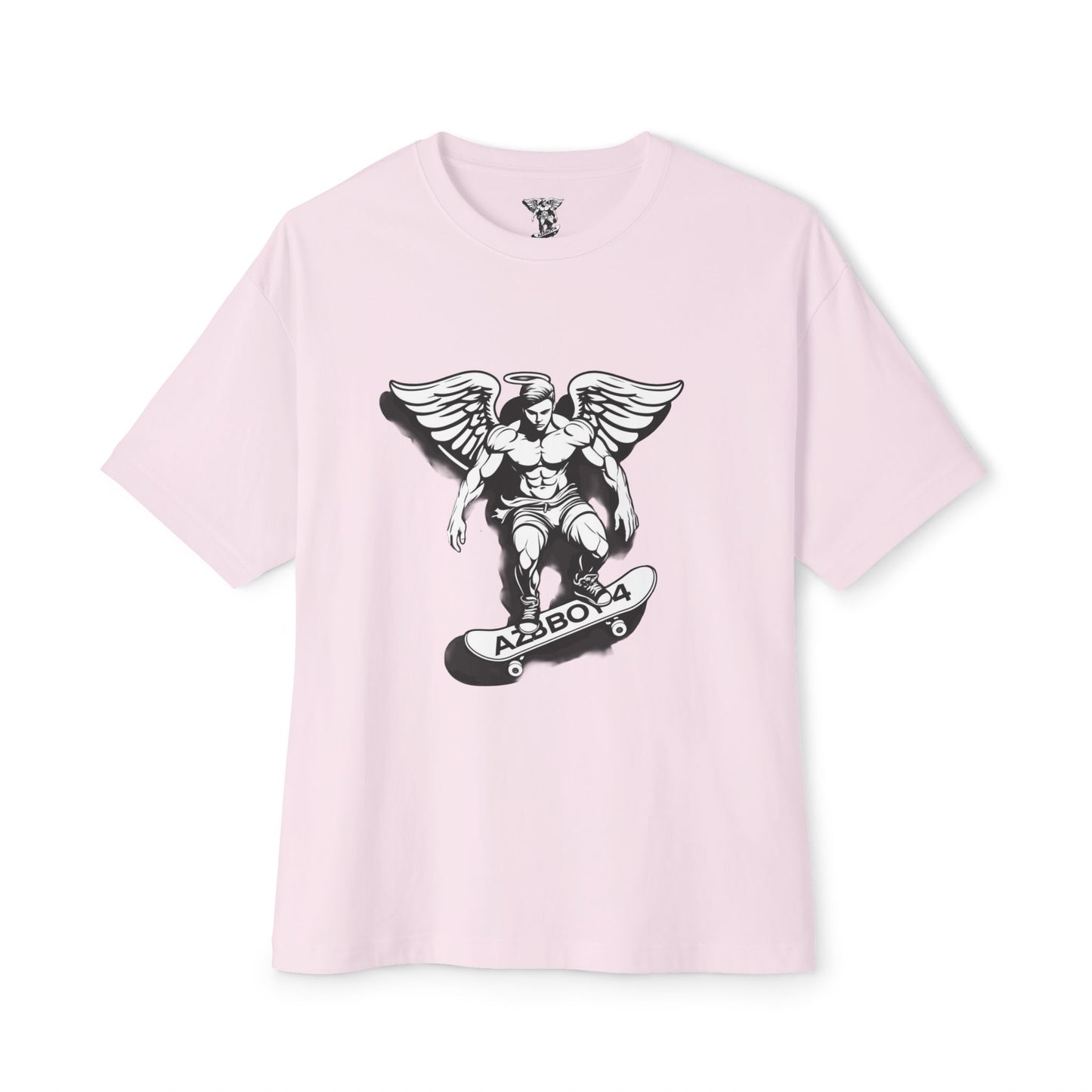 Oversized Skateboard Angel Tee - Streetwear Fashion