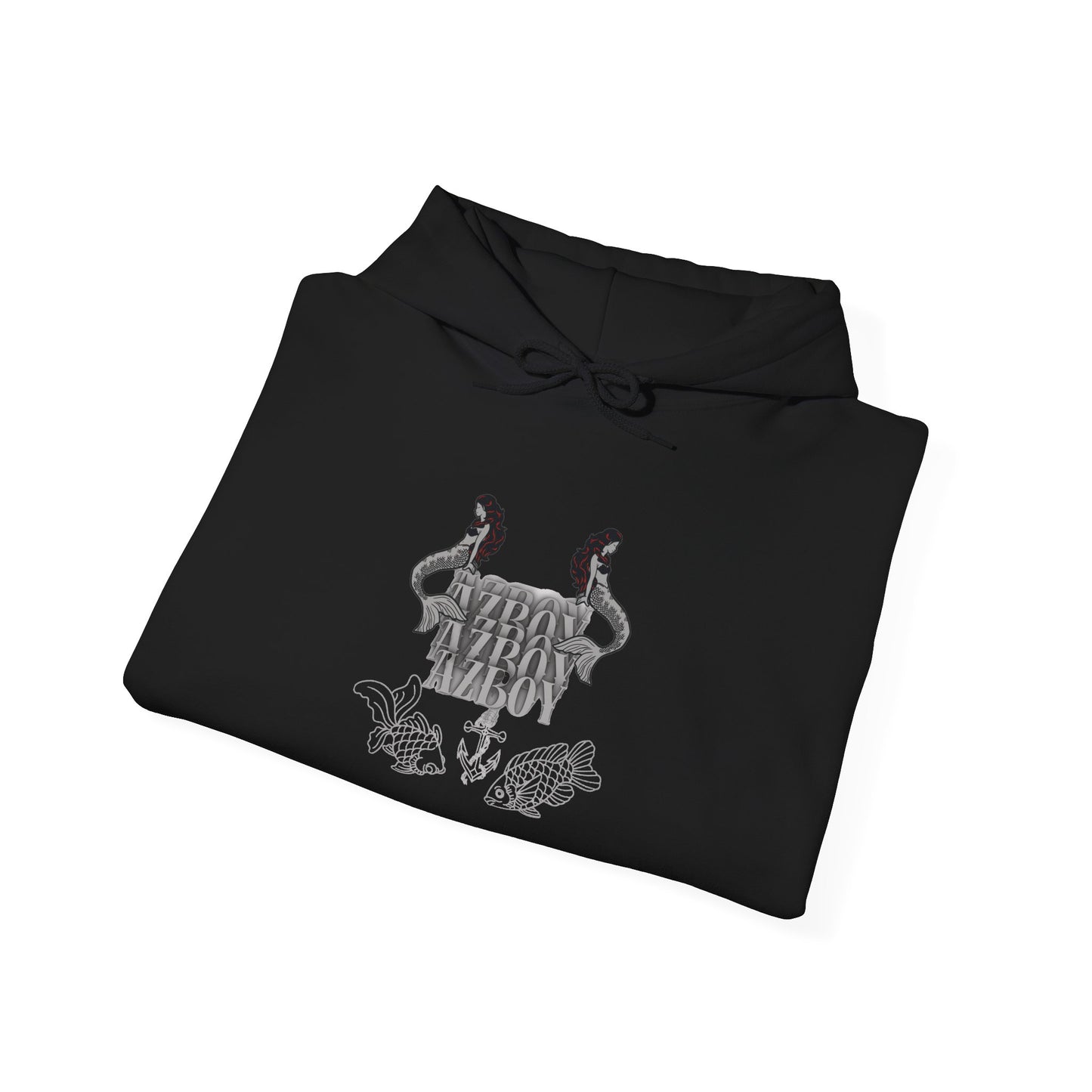 Graphic Hoodie — Gothic Crest Design with ‘Stay Wild’ Text