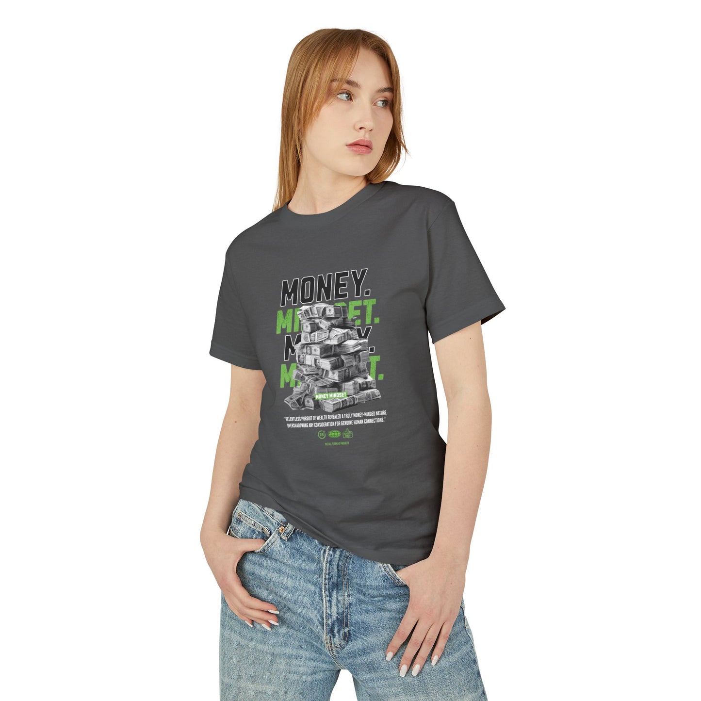 Money Mindset Heavyweight Tee — Motivational Graphic T-Shirt