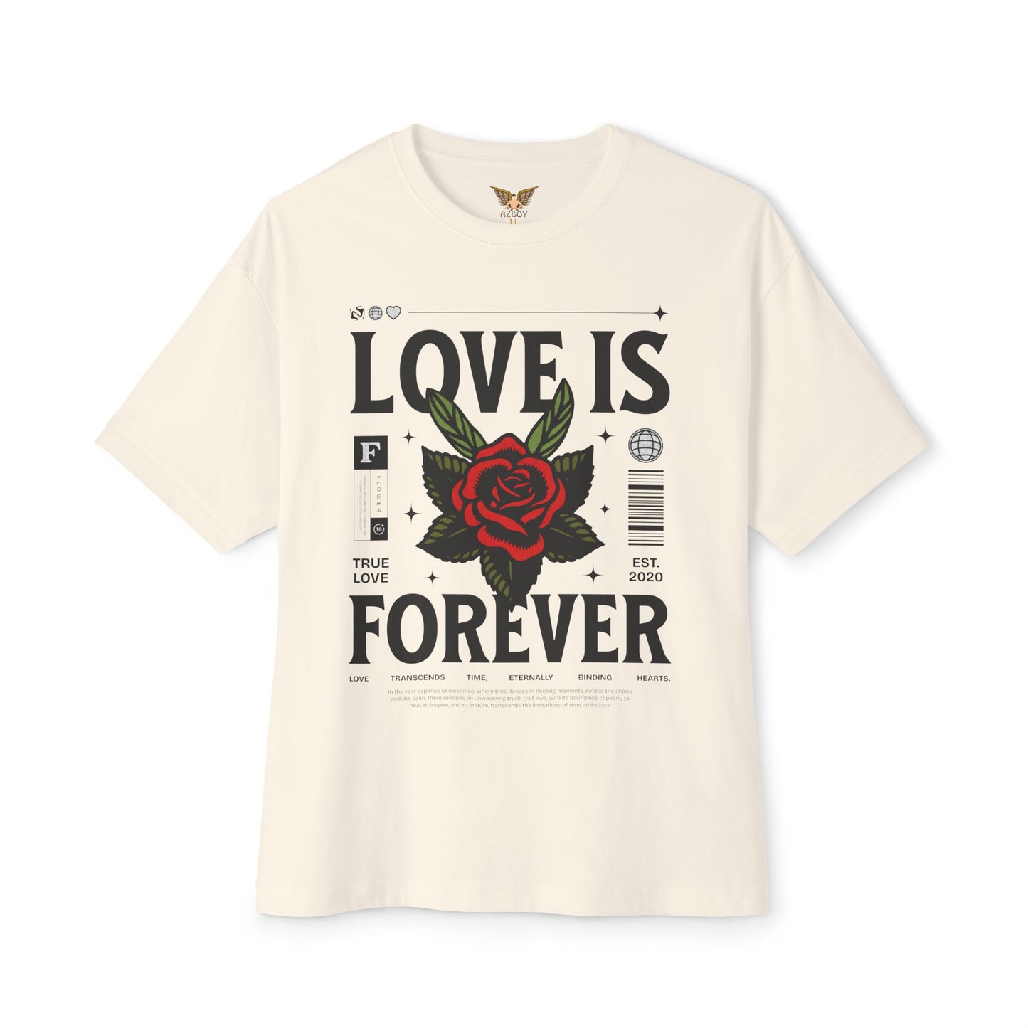 Oversized Tee Love is Forever Print