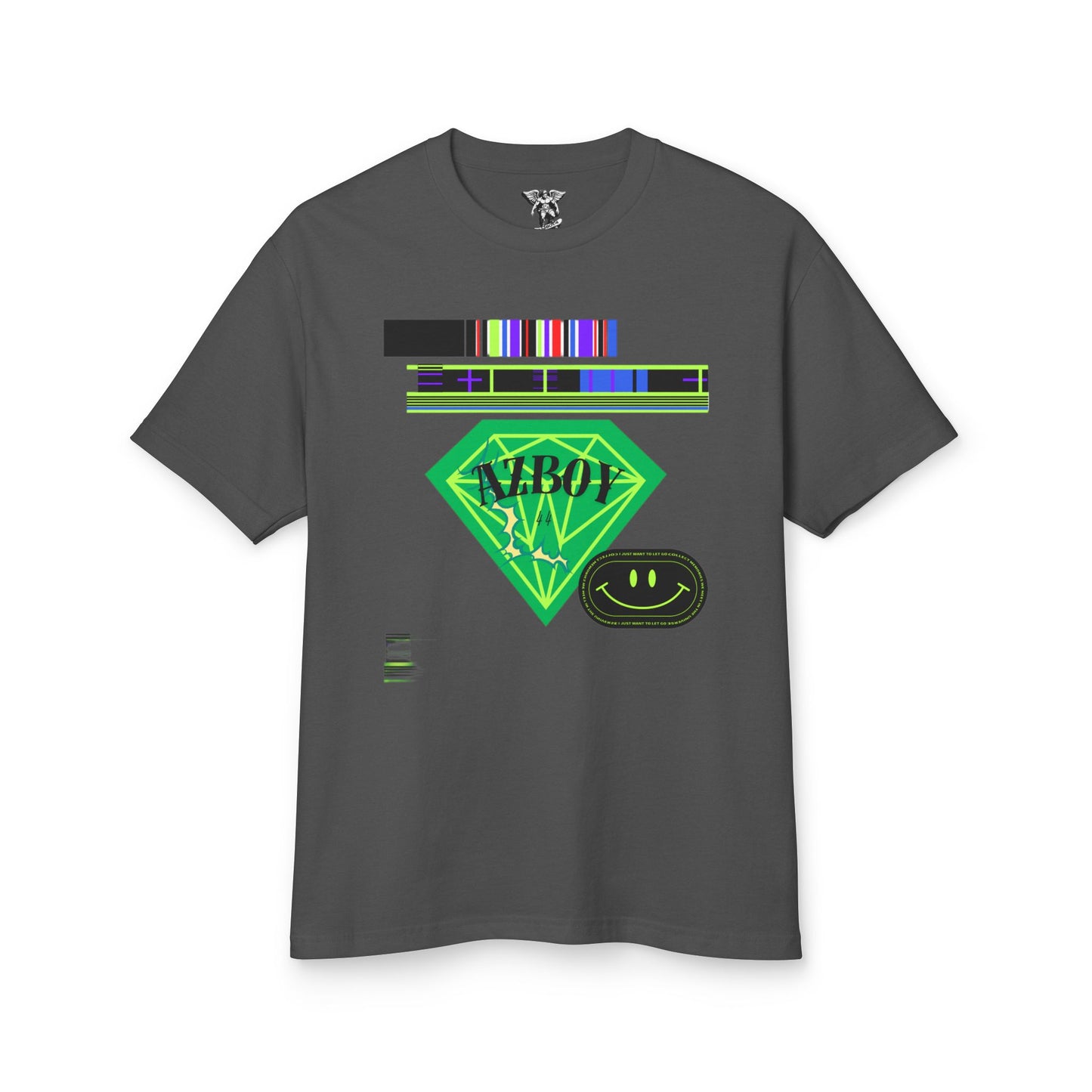 AZBOY44 Green Diamond Tee — Garment-Dyed Heavyweight Cotton