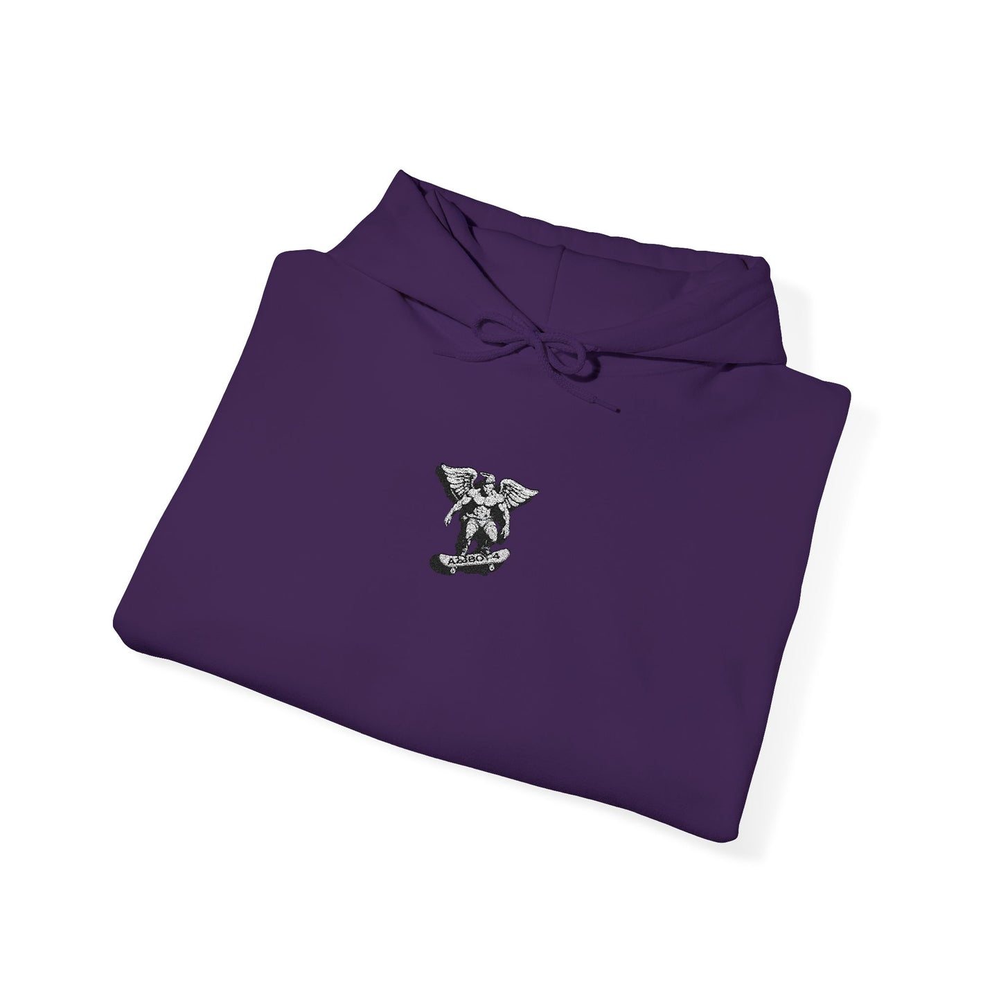 Floral Deer Chest Hoodie — Minimal Botanical Buck Graphic Sweatshirt