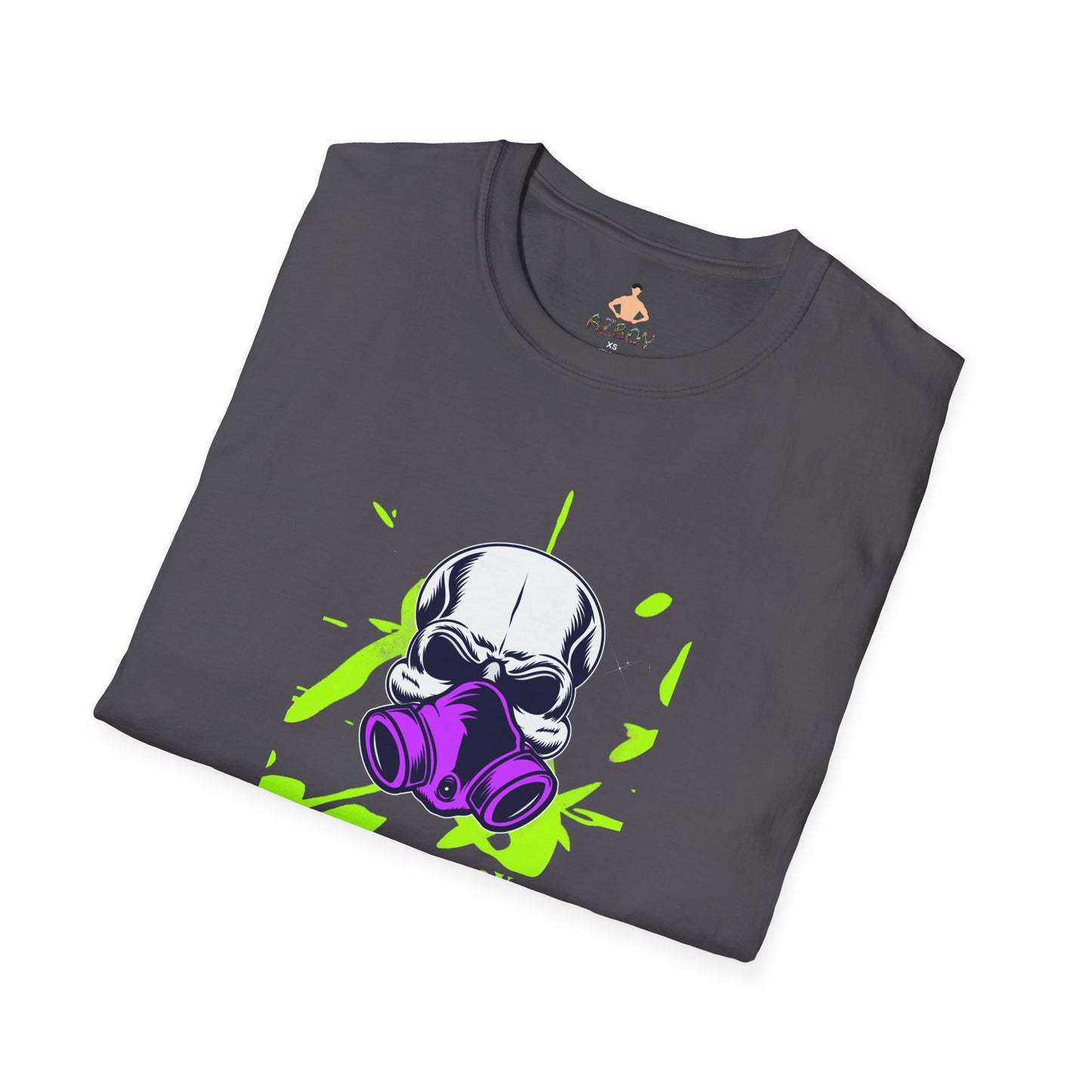 AZBOY44 gas mask Skeleton skull(Softstyle T-Shirt)