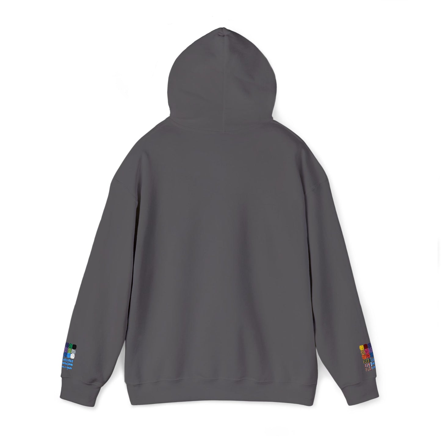 Floral Deer Chest Hoodie — Minimal Botanical Buck Graphic Sweatshirt